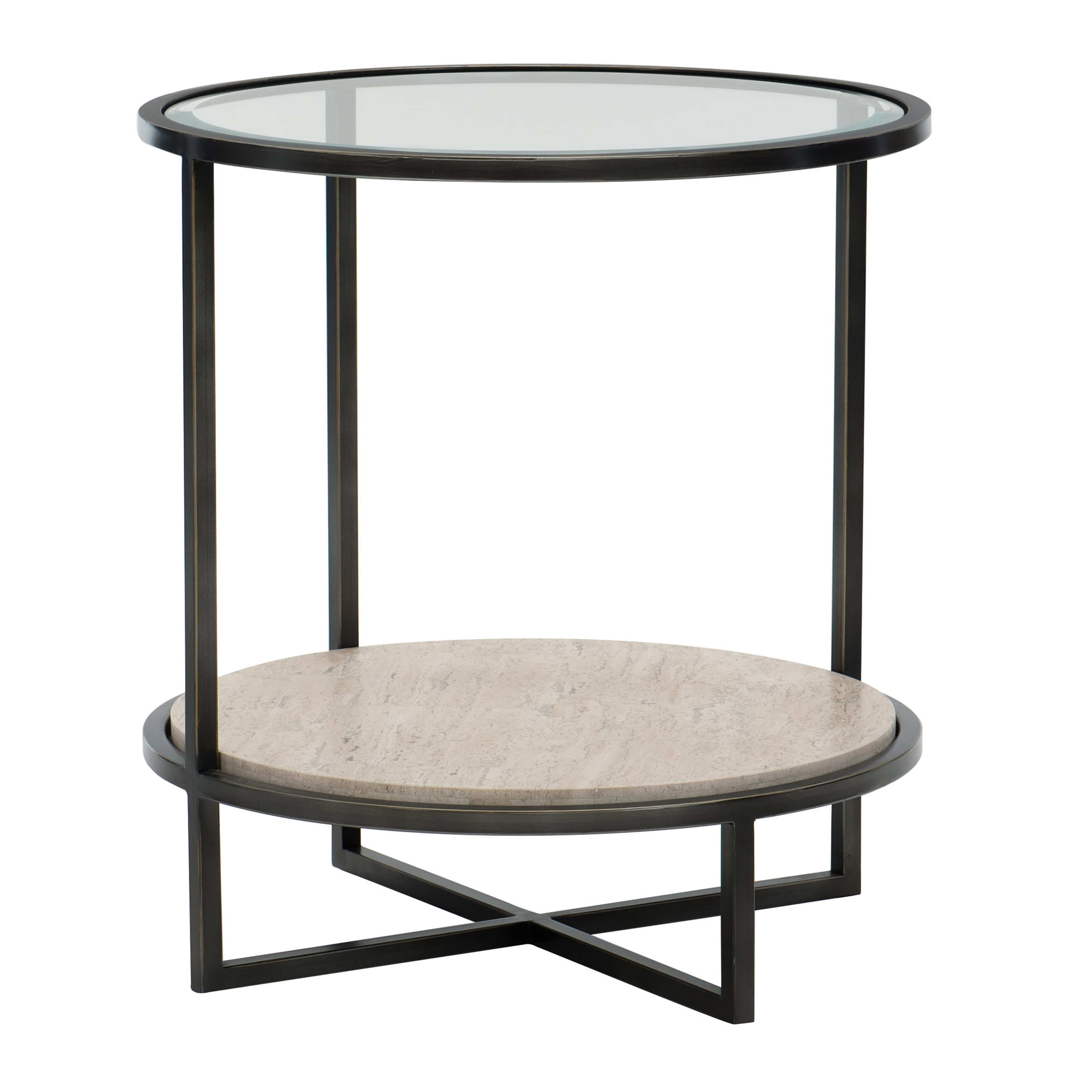 BERNHARDT HARLOW SIDE TABLE Round