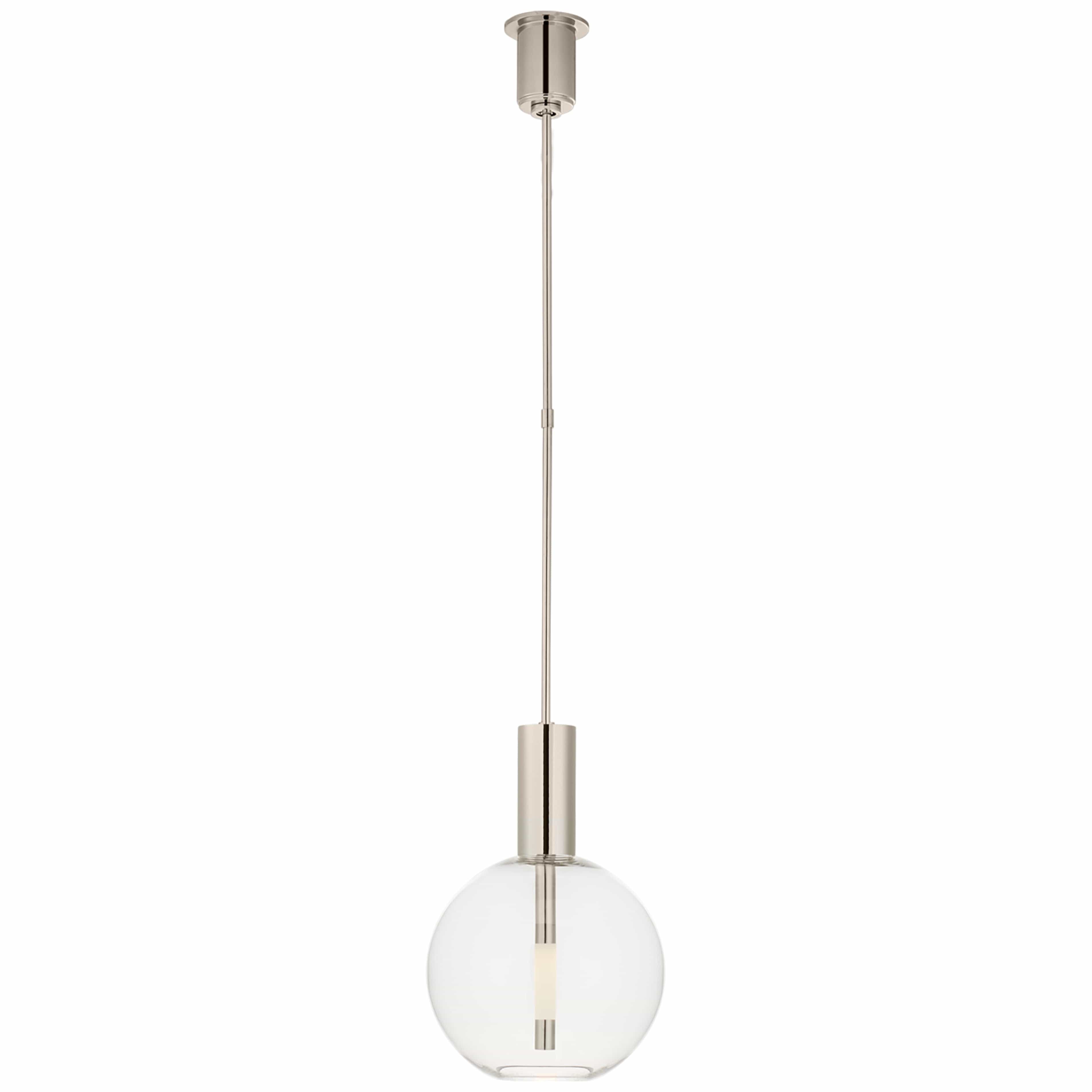 VISUAL COMFORT NYE GLOBE PENDANT Polished Nickel