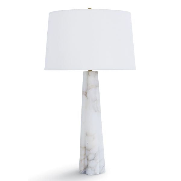 REGINA ANDREW DESIGN ALABASTER QUATREFOIL TABLE LAMP Large