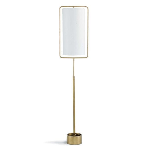REGINA ANDREW DESIGN GEO RECTANGLE FLOOR LAMP Brass