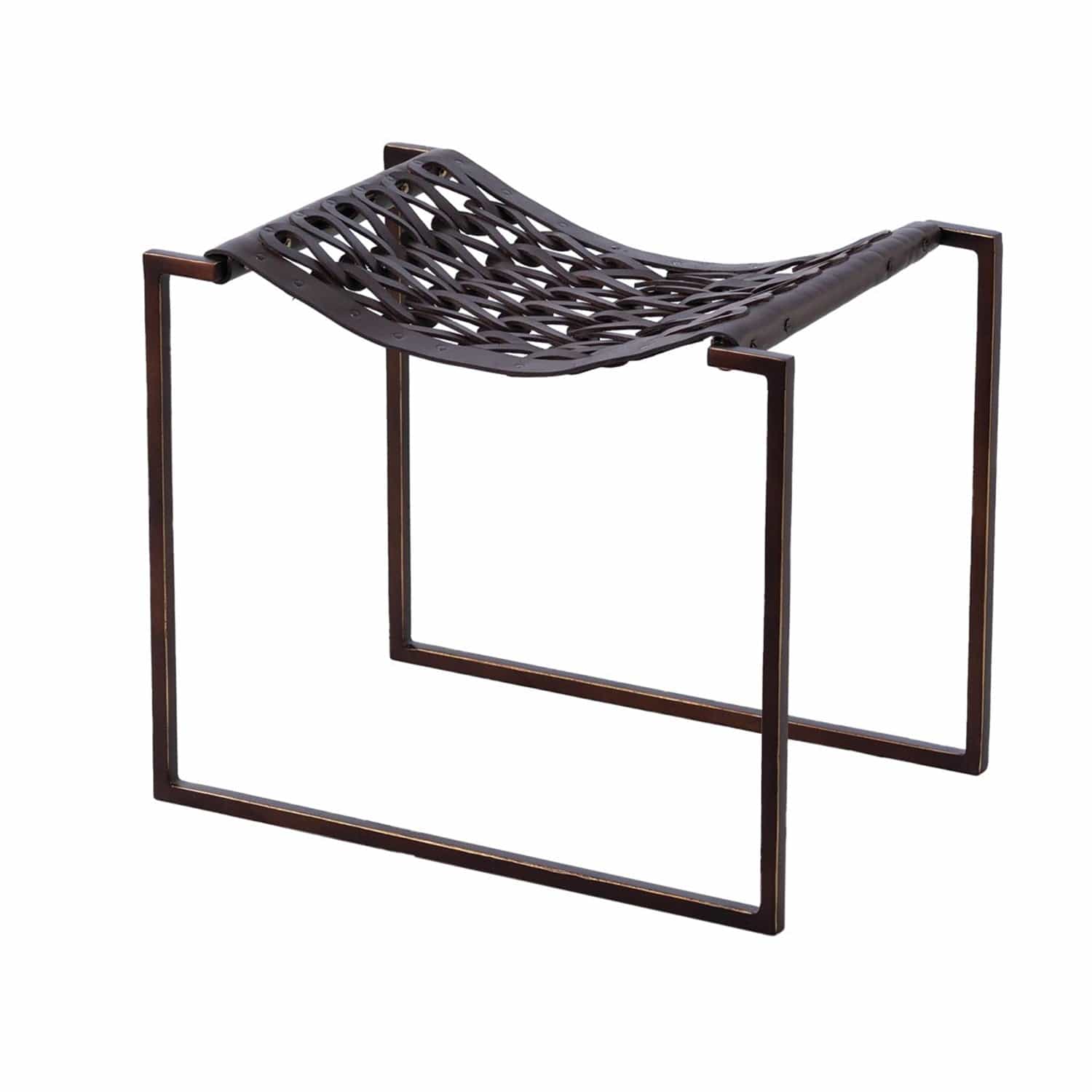 GLOBAL VIEWS KNIT & PEARL STOOL