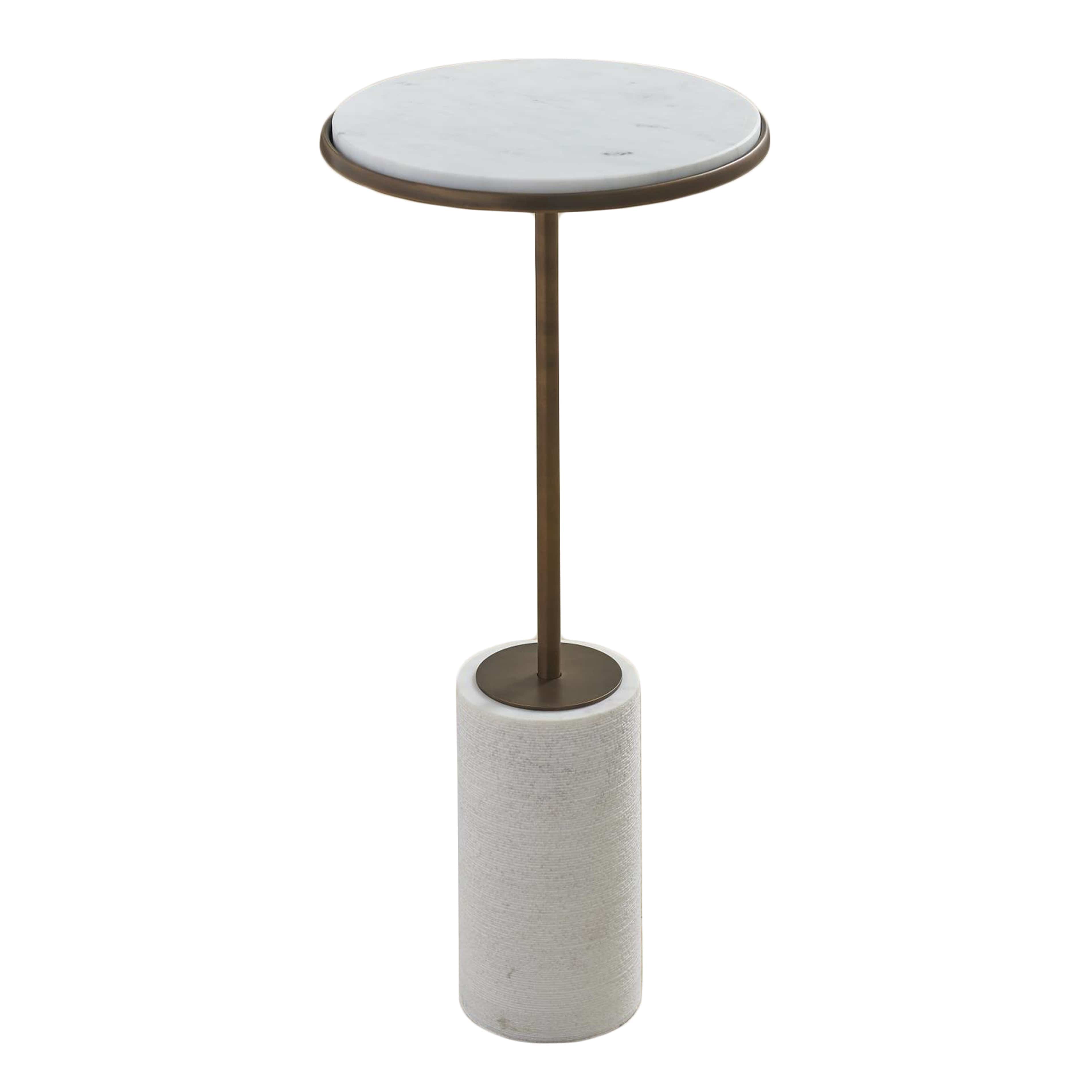GLOBAL VIEWS CORED MARBLE TABLE Short