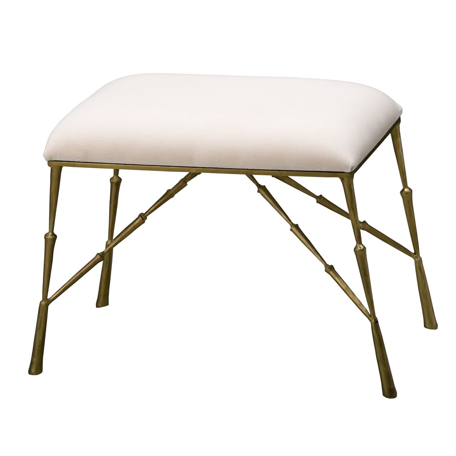 GLOBAL VIEWS SPIKE BENCH Antique Brass