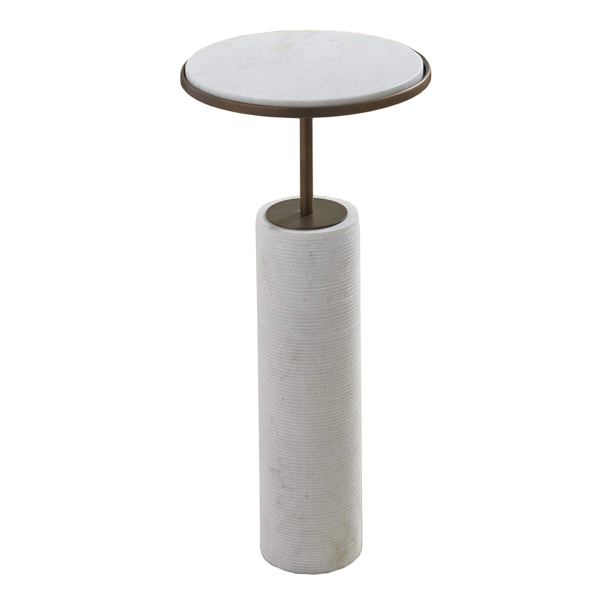 GLOBAL VIEWS CORED MARBLE TABLE Tall