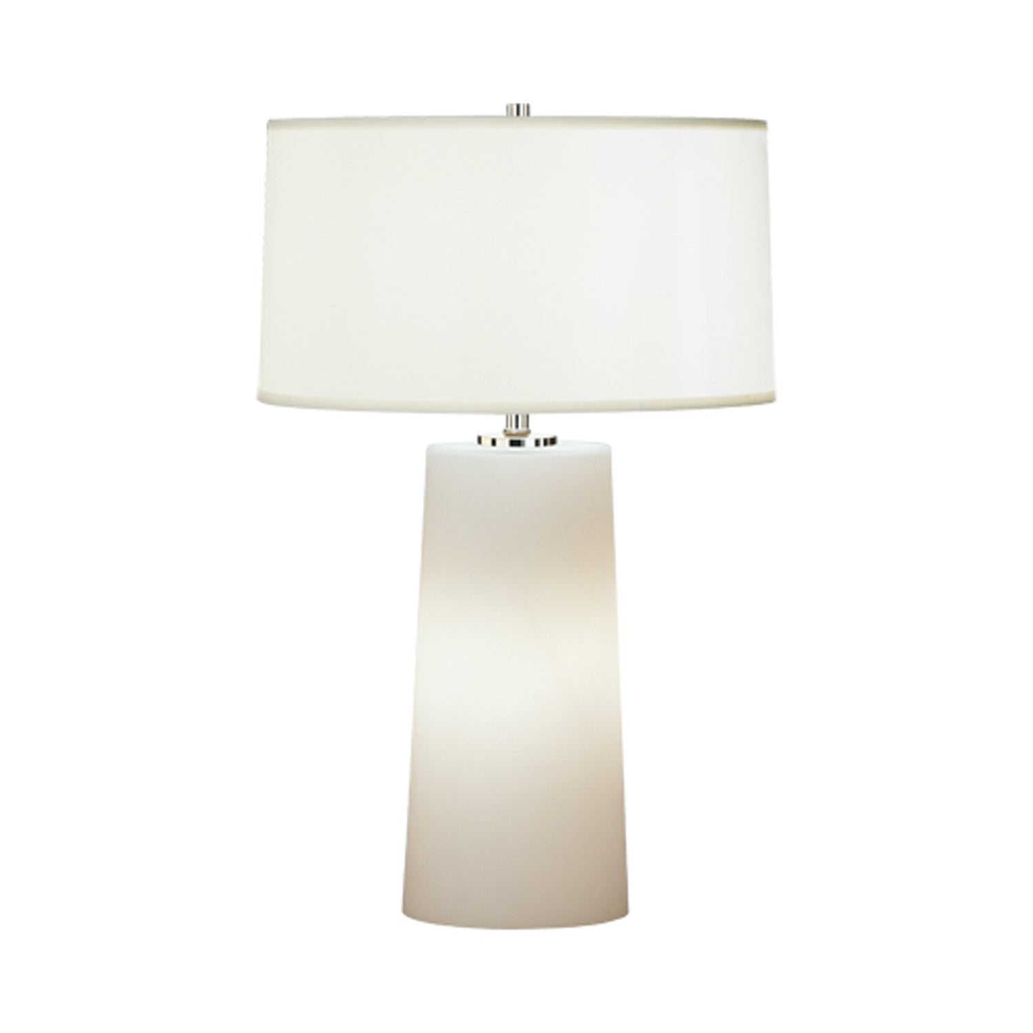 ROBERT ABBEY OLINDA TABLE LAMP Frosted Glass with White Organza Shade