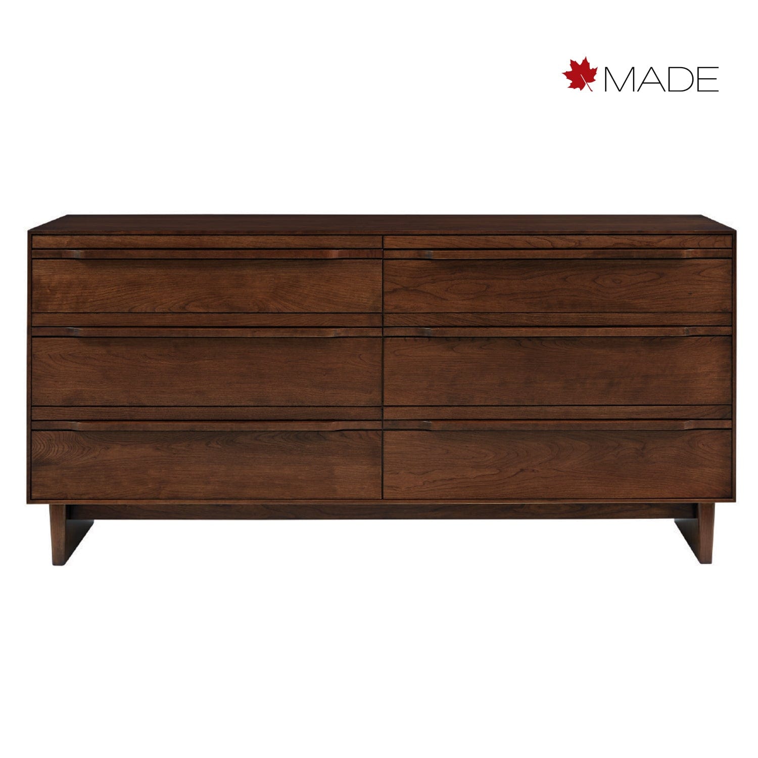 WEST BROTHERS FURNITURE CAMBER 6 DRAWER DRESSER