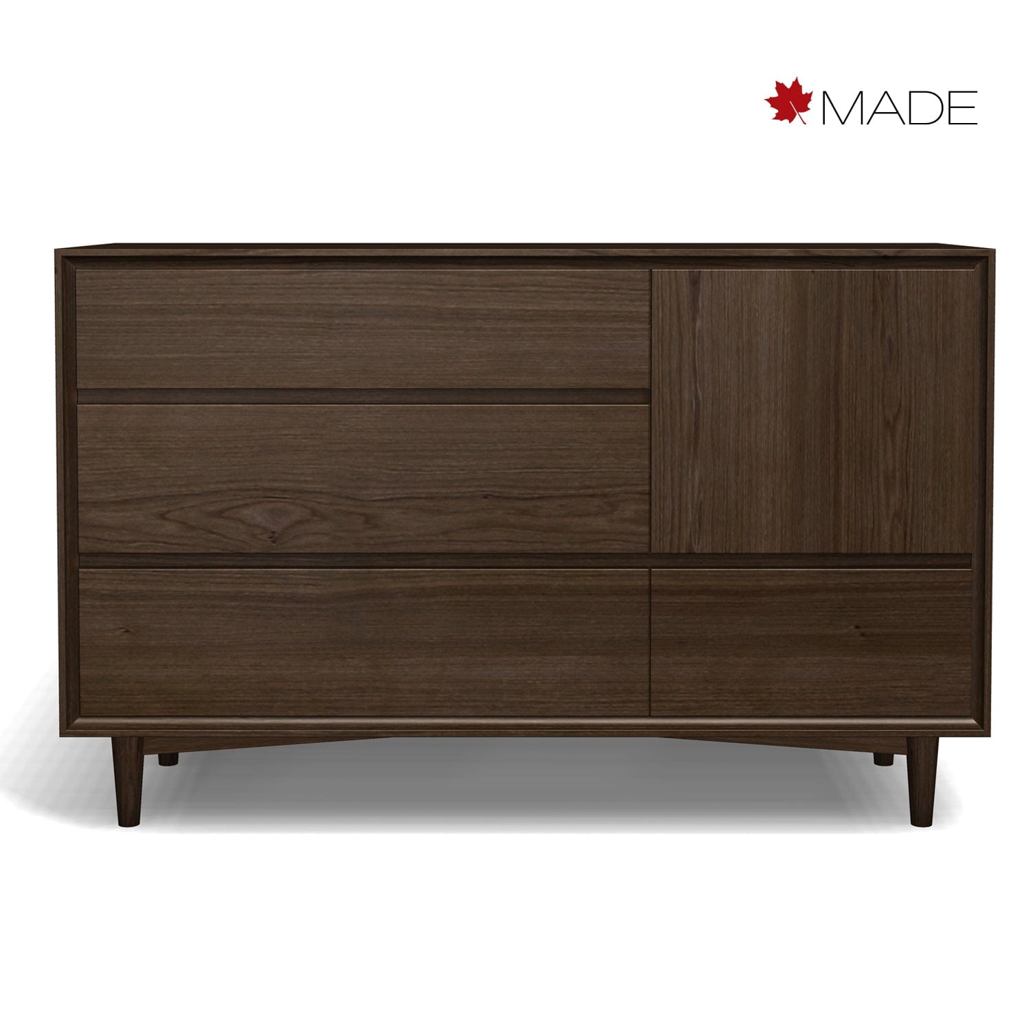 WEST BROTHERS FURNITURE JENSEN 4 DRAWER 1 DOOR DRESSER