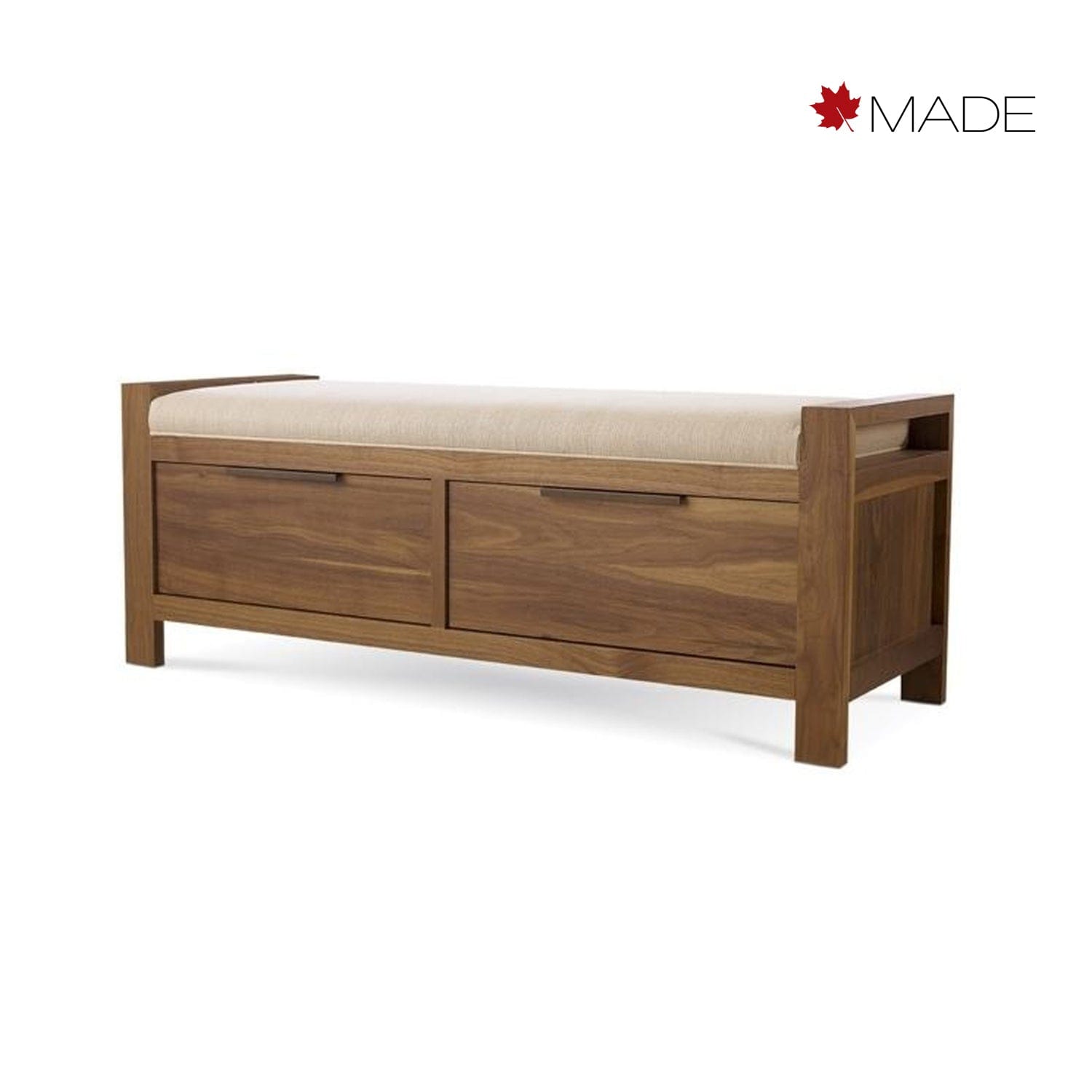 WEST BROTHERS FURNITURE PHASE STORAGE BENCH Walnut