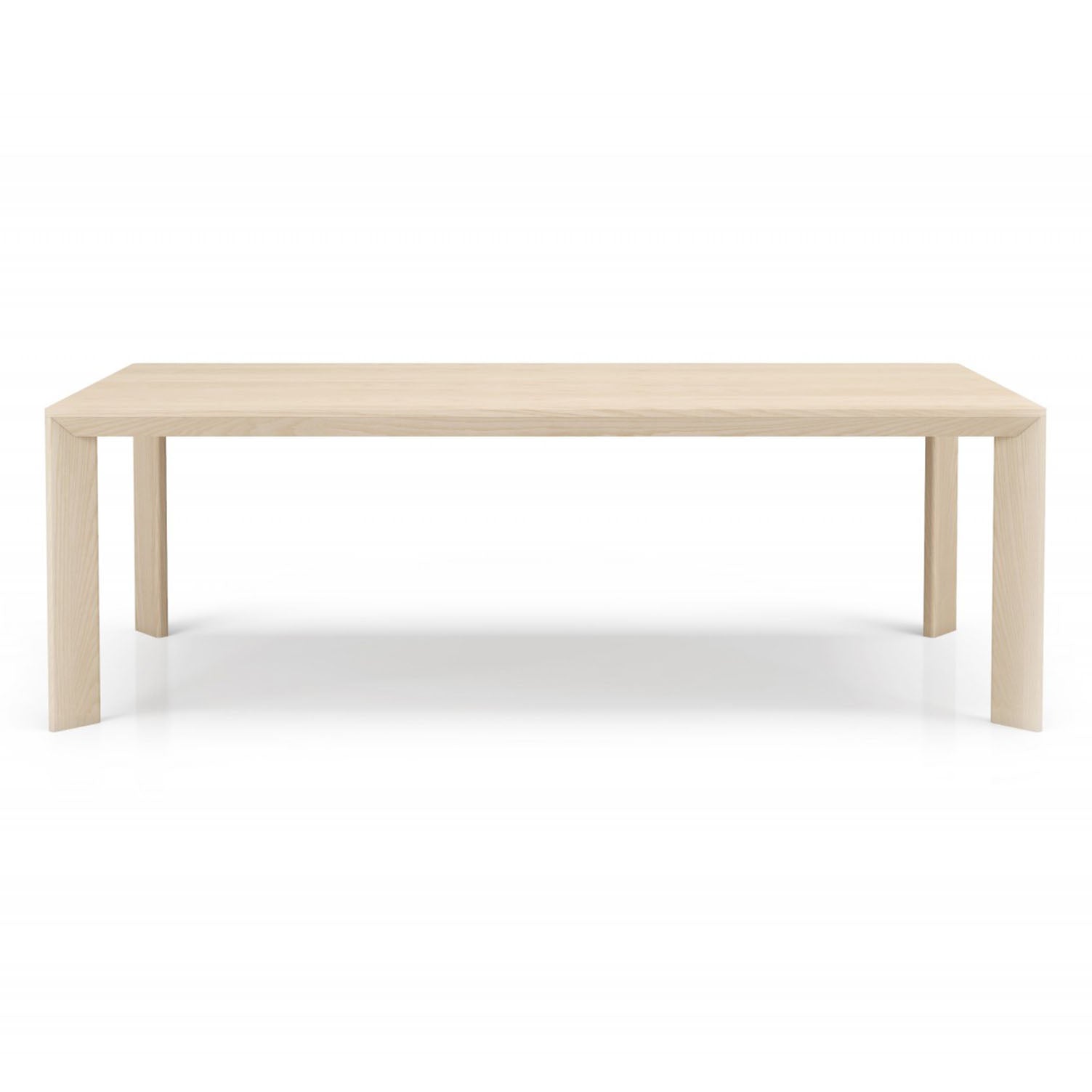 light ash finley rectangular table on a white background