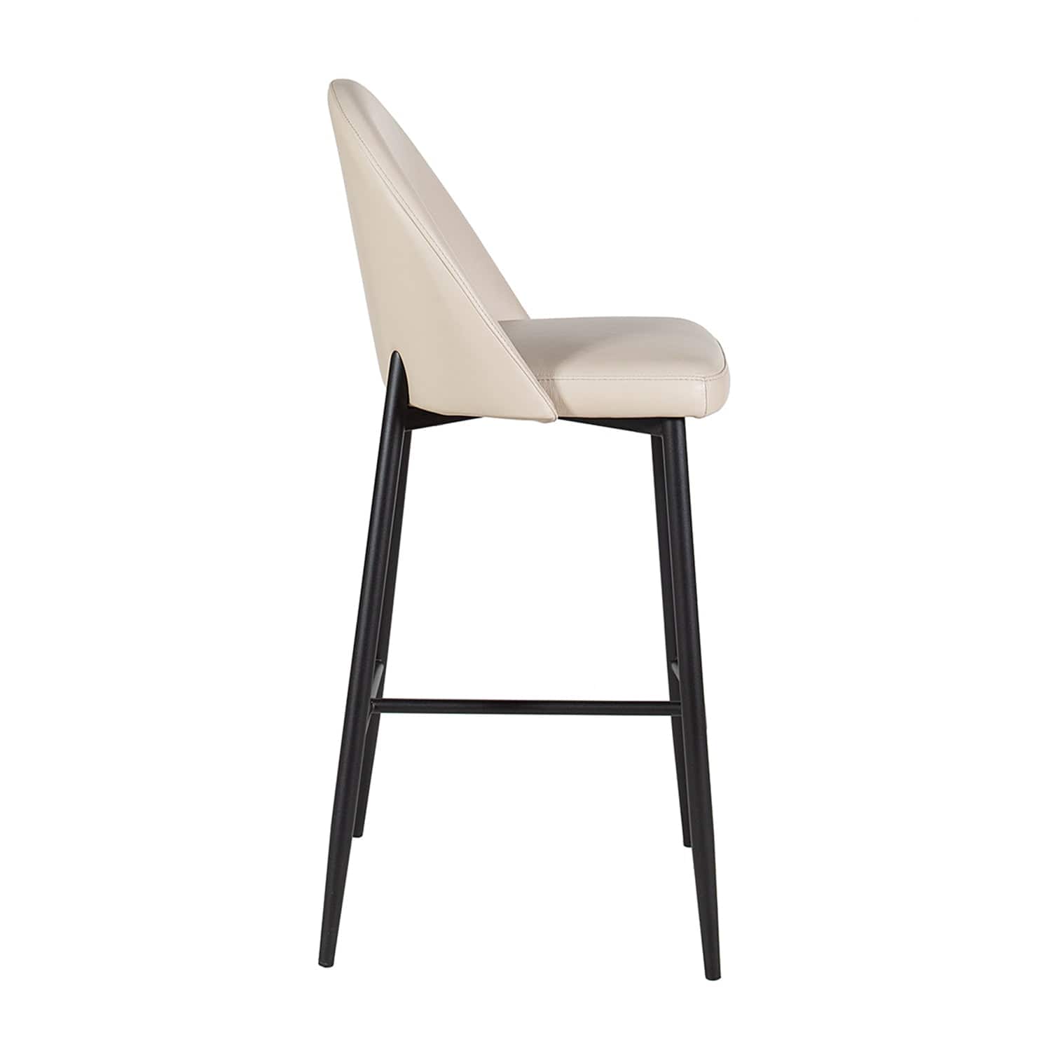 COLIBRI EMMA STOOL LIGHT GREY SIDE