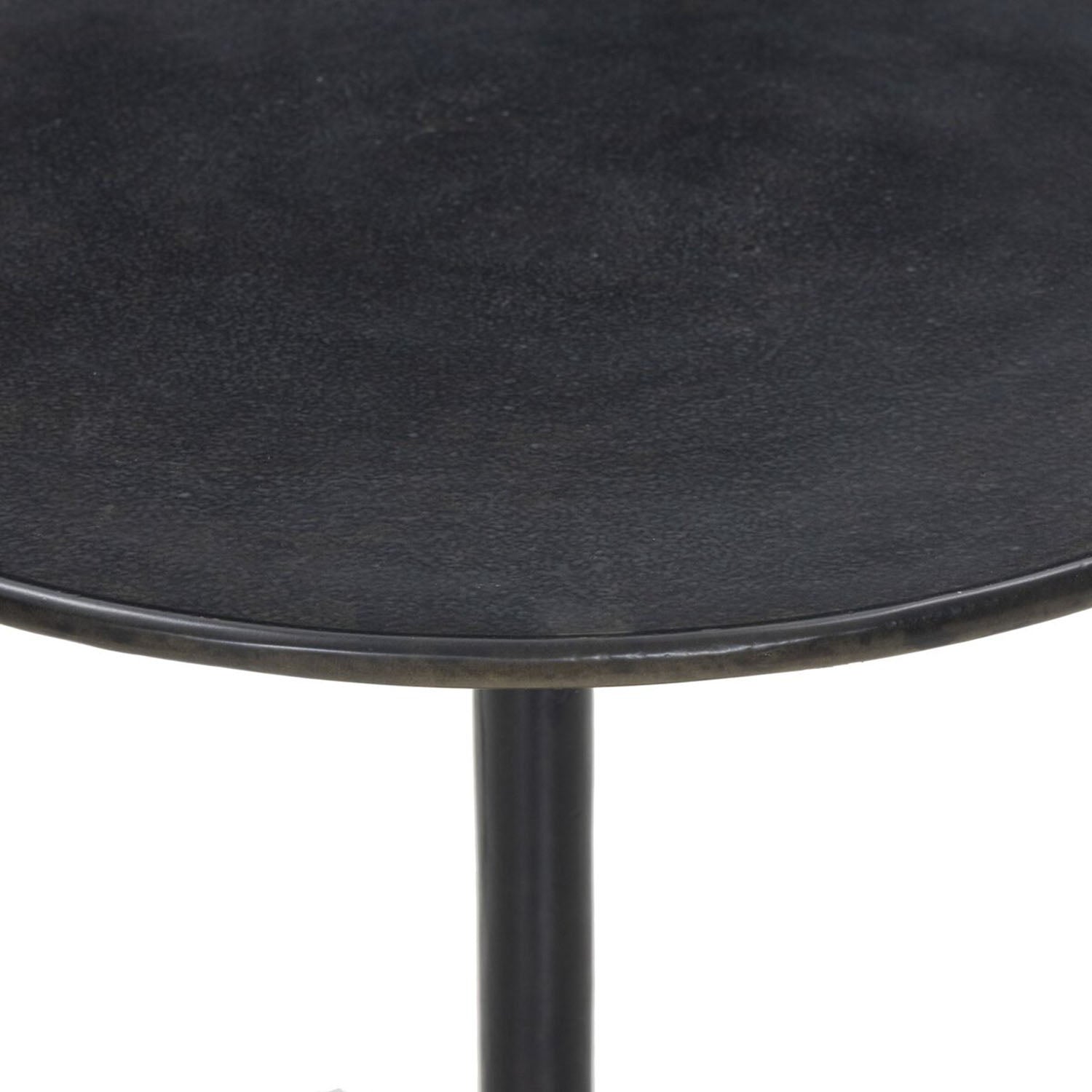 Marlow end table top detail in black