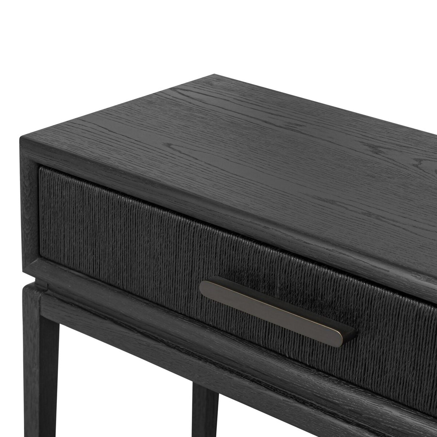 Rosenell Black Oak Console table detail view