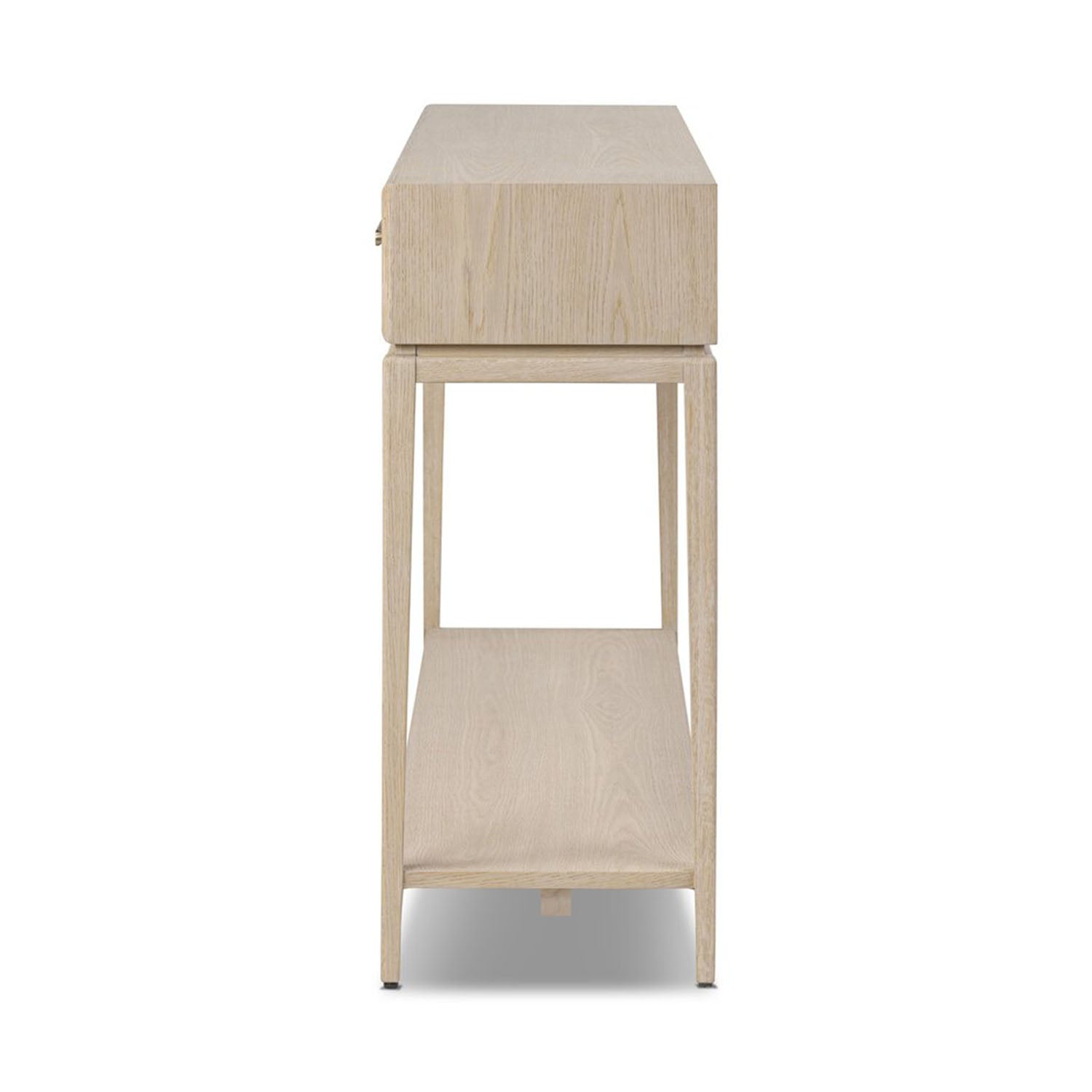 Rosenell natural oak console side view