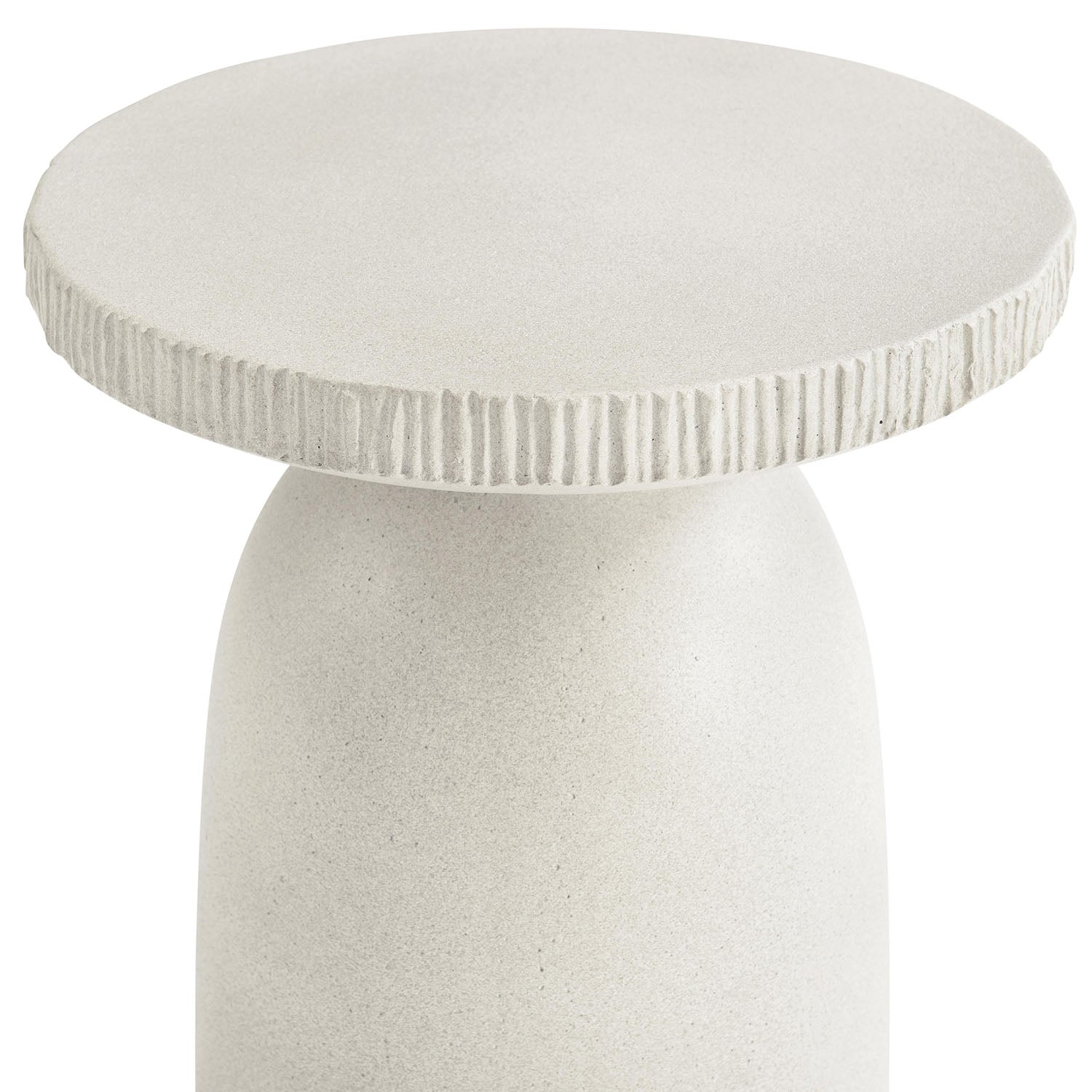Close up of an Antibes Accent Table from Bernhardt on a white background
