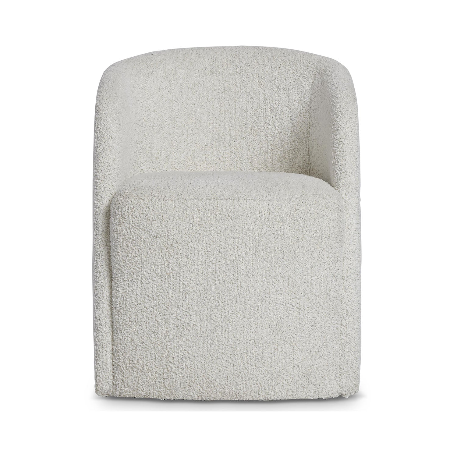 Textured Arcadia arm chair on a white background-front view