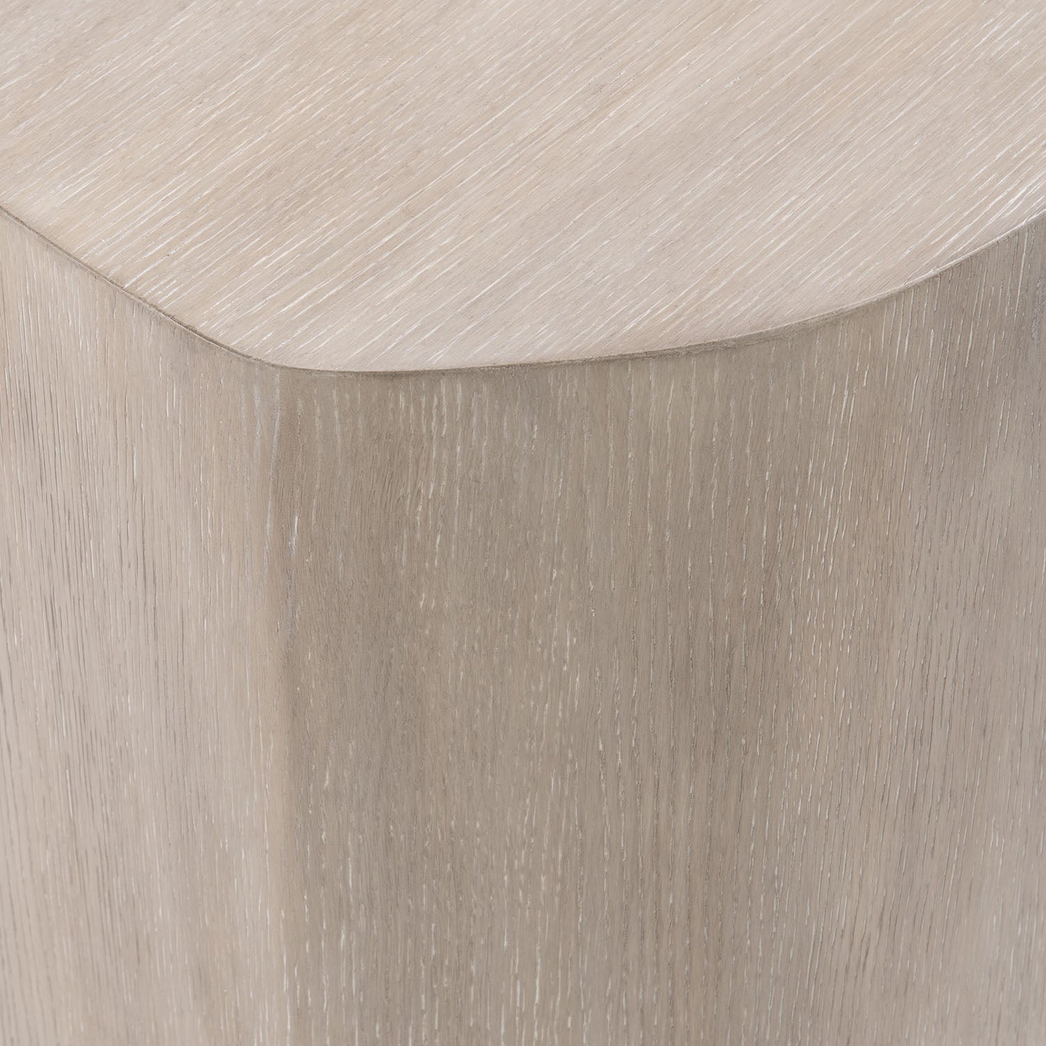 Close-up of a weston end table wooden surface with a light brown color and visible grain pattern.