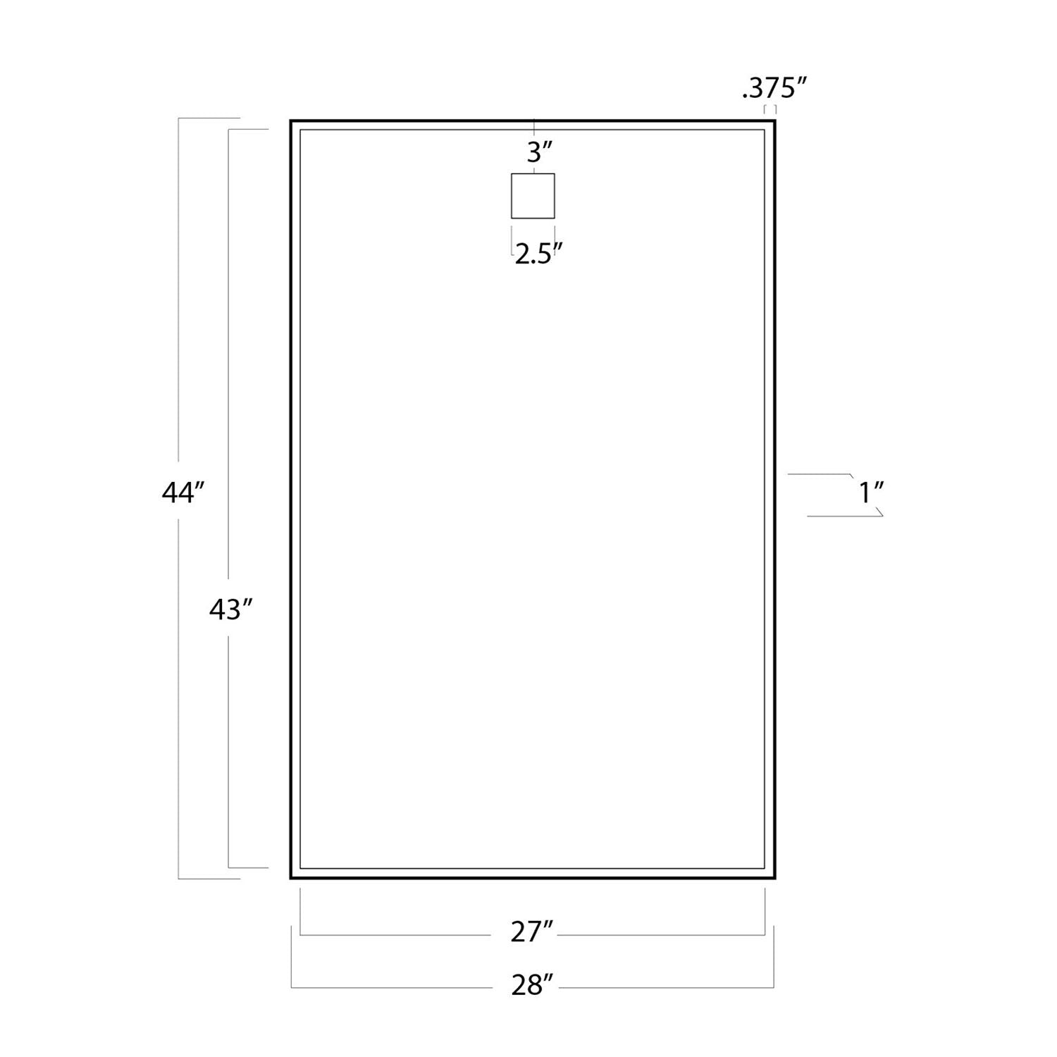 HANGING RECTANGLE MIRROR