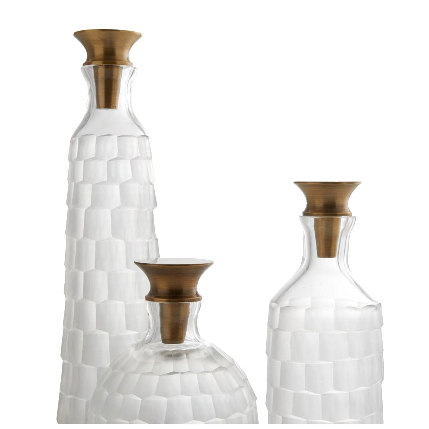 MACKLIN DECANTERS-SET OF 3