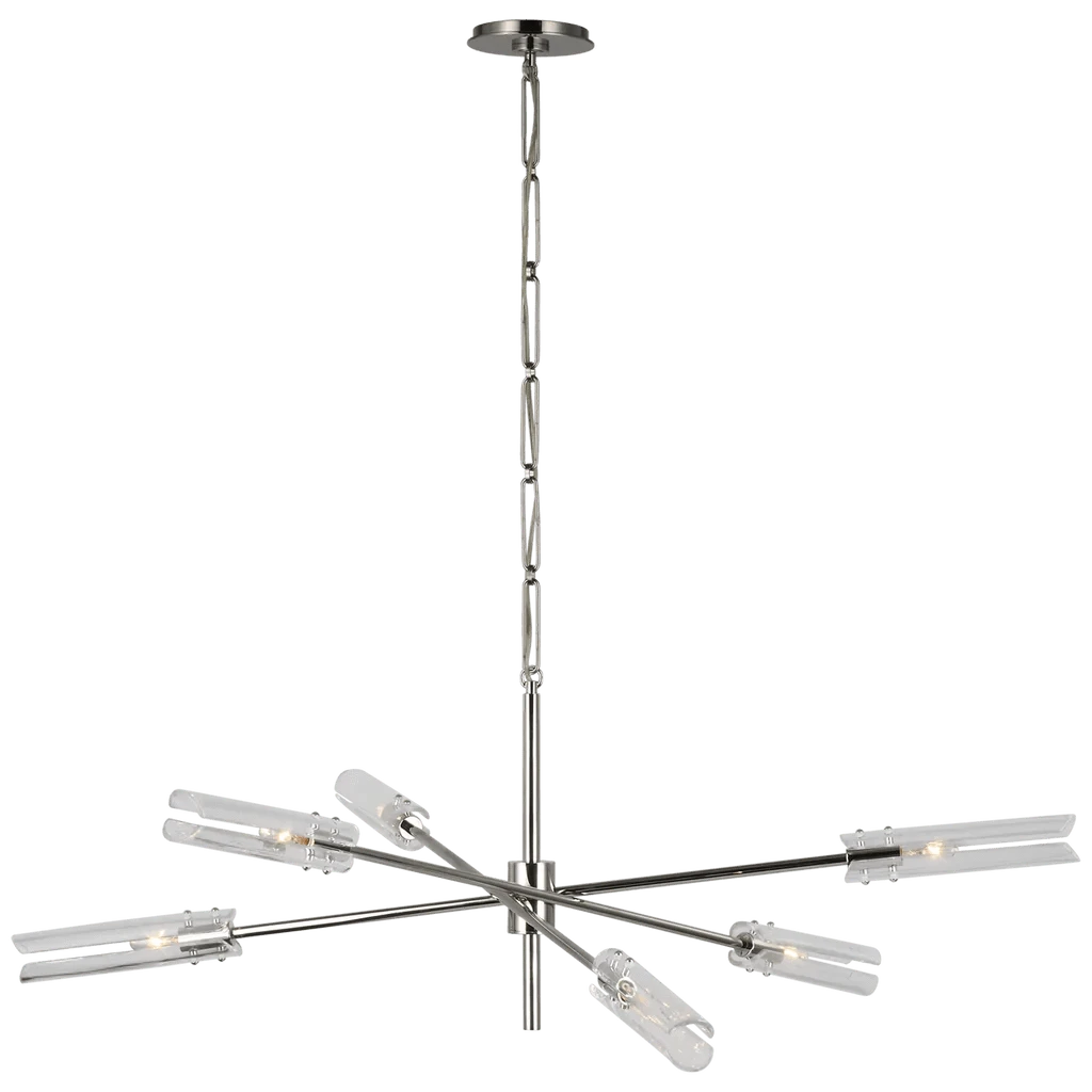 VISUAL COMFORT CASORIA CHANDELIER Polished Nickel