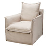 TRAE SLIPCOVERED SWIVEL CHAIR