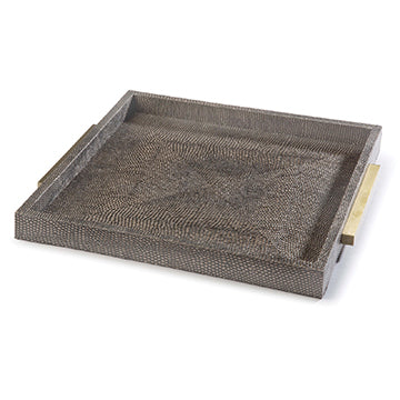 SQUARE SHAGREEN TRAY